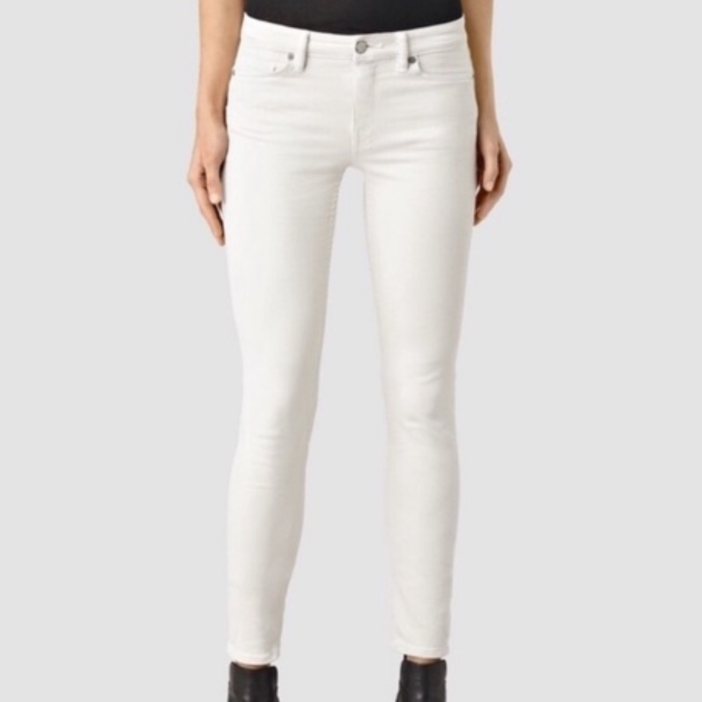 All Saints Mast White Jeans